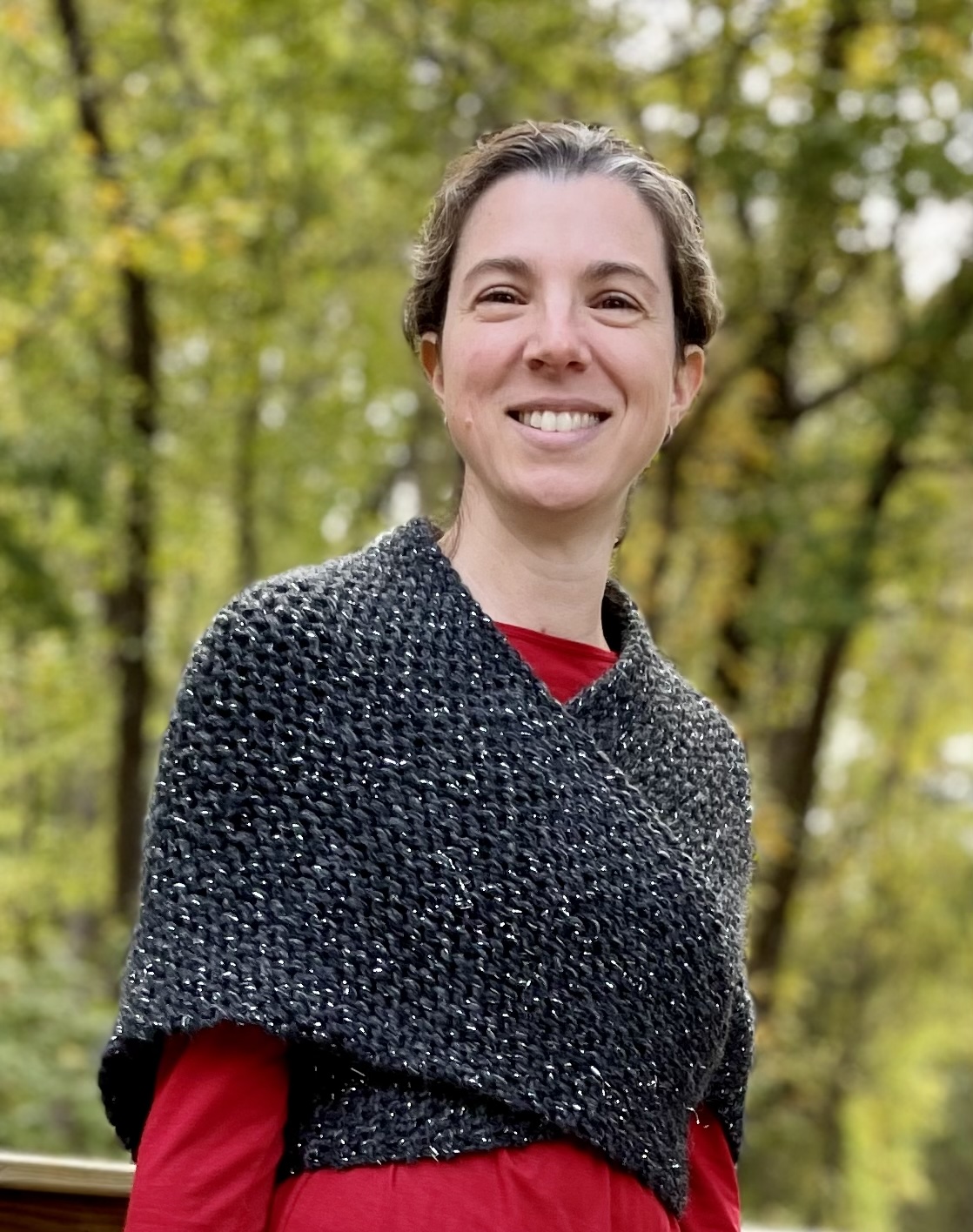 Outlander-inspired Shawl - black with sparkles